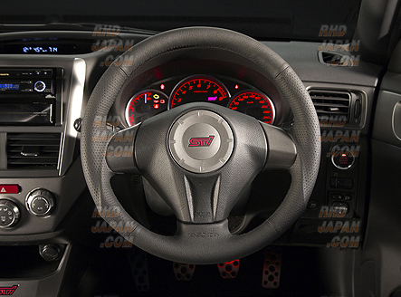 DAMD Sports Steering Wheel Black Leather Red Stitch SS358-S(F